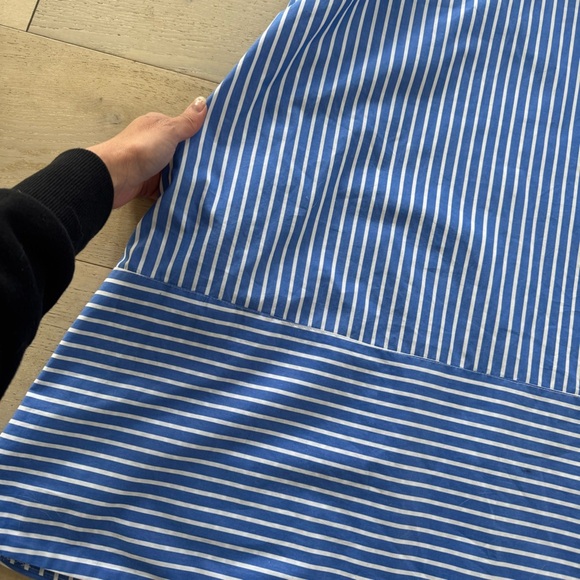 NEW FABIANA PIGNA women's dress in striped indigo M - Picture 9 of 10